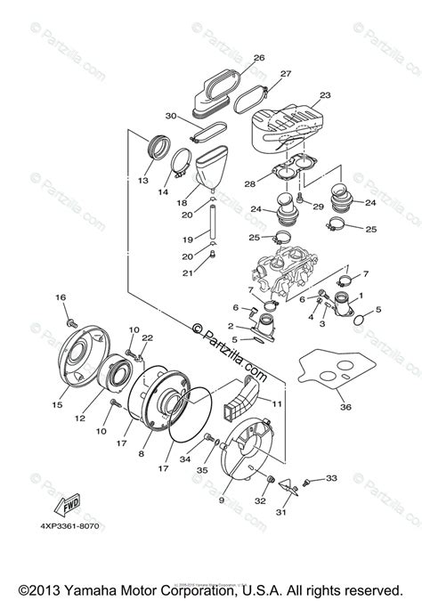 Yamaha Motorcycle 2007 OEM Parts Diagram for Intake | Partzilla.com