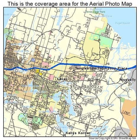 Aerial Photography Map of Lacey, WA Washington