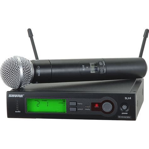 Shure SLX24/SM58 Wireless Handheld Microphone SLX24/SM58-H19 B&H