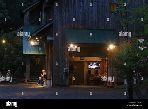 Levon Helm Studios in Woodstock, New York is shown on concert night ...