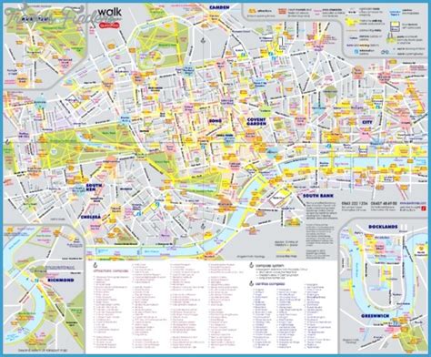 Greenwich Street Map - TravelsFinders.Com