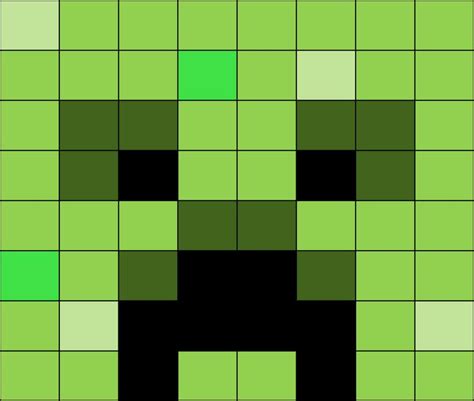 Easy Minecraft Creeper Pixel Art / Sonic minecraft pixel art grid easy ...