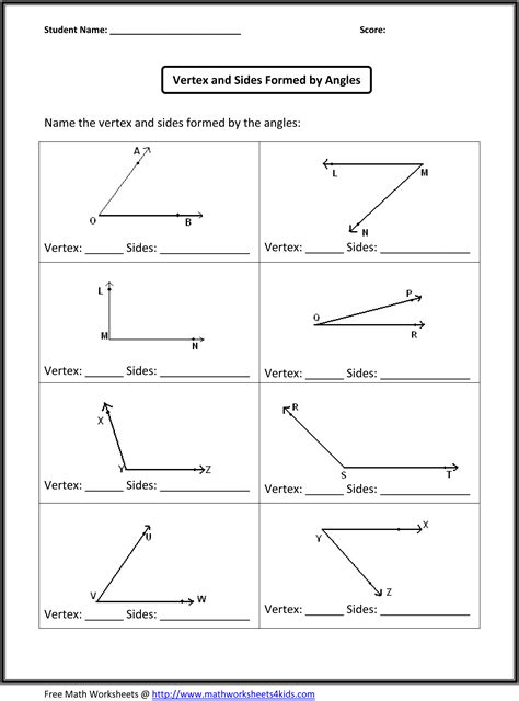 4th Grade Geometry Worksheets