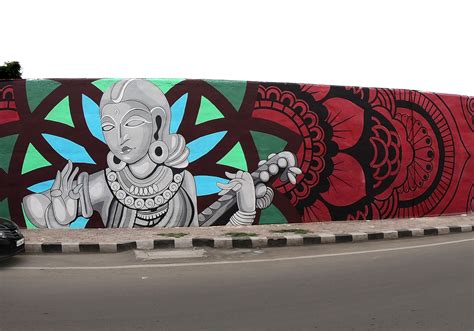 Indian Streetart at Indore | Mural wall art, Mural, Bohemian wall art