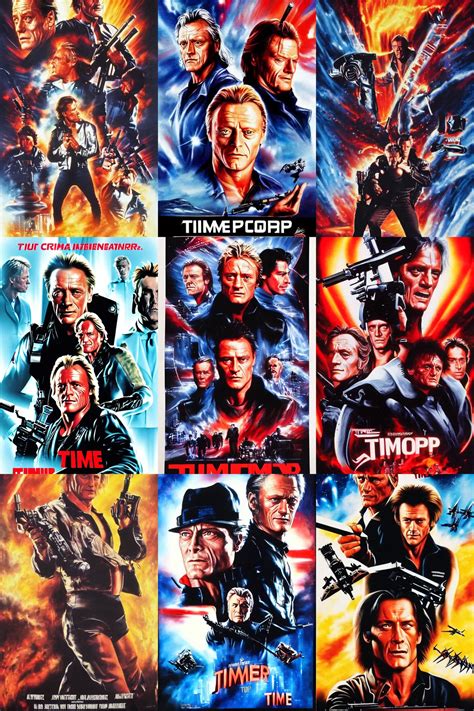 movie poster for timecop academy, starring ( jcvd ), | Stable Diffusion ...