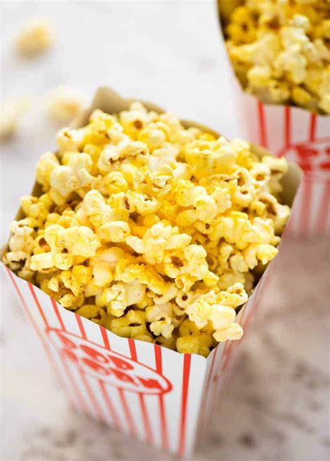 Homemade Movie Popcorn Butter Popcorn | recipetineats