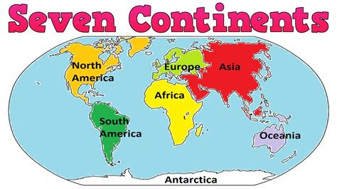 The Seven Continents | Learn names of seven continents | Continents for ...