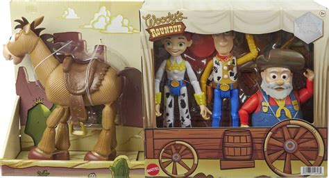 Mattel Toy Story Set of 4 Action Figures with Woody, Jessie, Bullseye ...