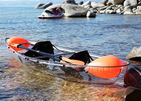 2-Person Clear-Bottom Ocean Kayak Transparent Hull Canoe | Driftsun ...