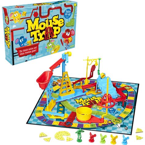 Mouse Trap Kids Board Game, Kids Game For 2-4 Players, Easier Set-Up ...