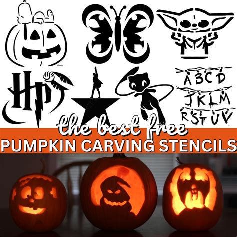 700 Free Pumpkin Carving Stencils and Printable Templates