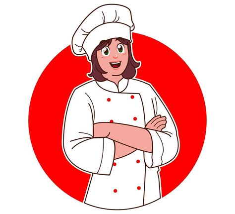 Cartoon female chef 26562907 Vector Art at Vecteezy