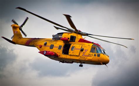 Yellow helicopter rescue flight Canada wallpaper | aircraft | Wallpaper ...