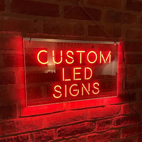 Custom LED Neon Sign, Personalised Light Up Illuminated Home Bar ...