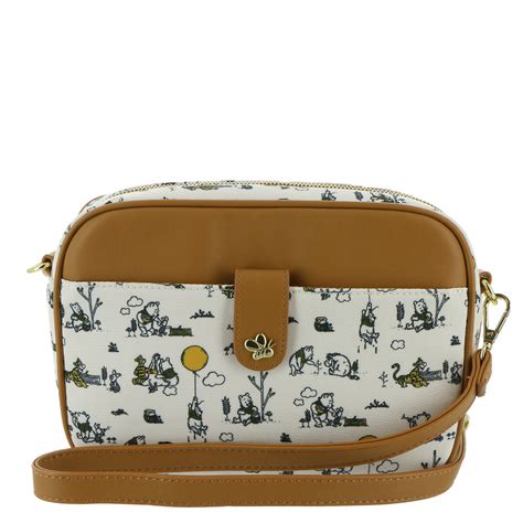 Loungefly Winnie the Pooh Drawing Crossbody Bag Off White/Tan | eBay