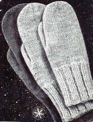 Two Needle Mittens Free Knitting Pattern - Knitting Patterns