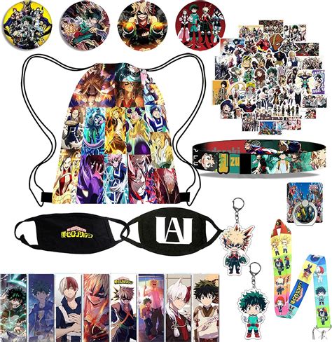 My Hero Academia Merch Set for Anime Fans 1 Mha Backpack 2 Face Mask 50 ...