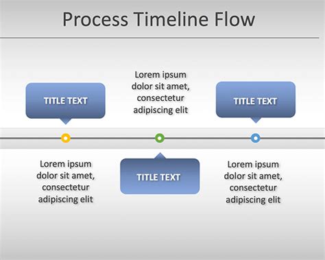 Free Simple Process Timeline Chart Template for PowerPoint