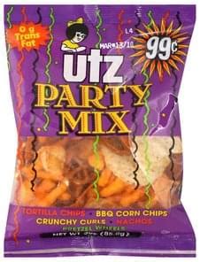 Utz Party Mix - 3 oz, Nutrition Information | Innit