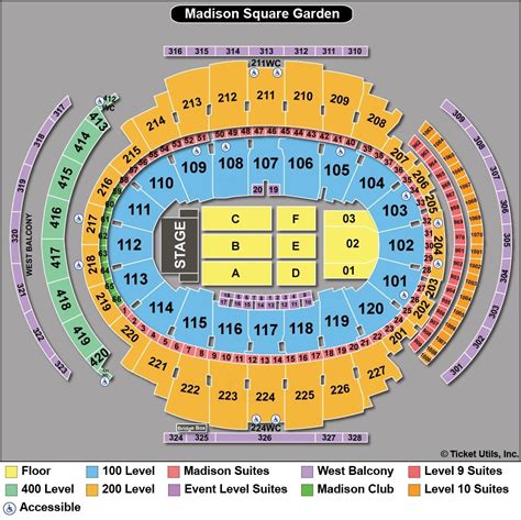 Madison Square Garden Seating Chart View