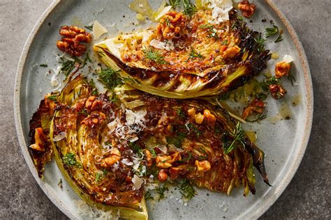 Roasted Cabbage With Parmesan, Walnuts and Anchovies Recipe - NYT Cooking