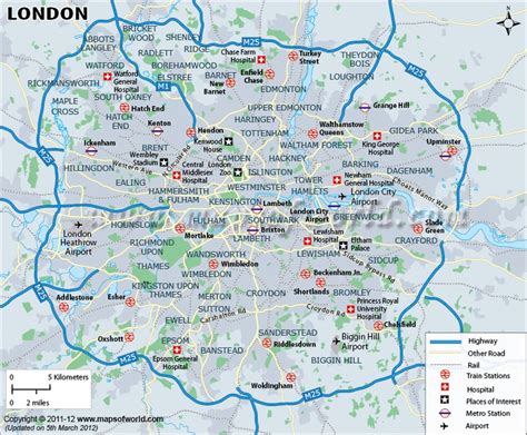 London Map | Map Of London | Map of london city, London city, London map