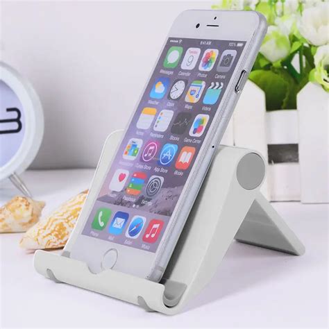 Universal White Mobile Phone Stand Foldable Desk Phone Holder For ...