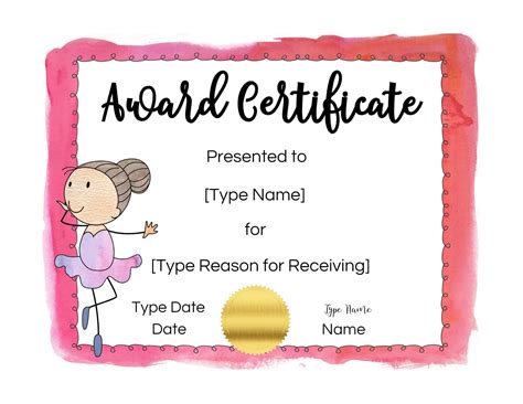 Certificate Award Templates Free Printable | DocTemplates