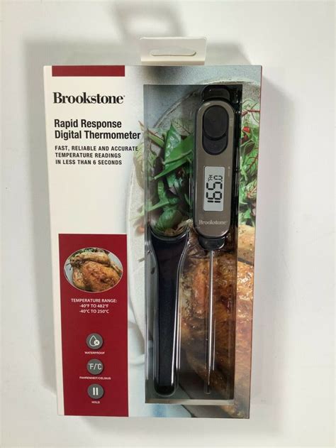 Brookstone Rapid Response Digital Thermometer NEW! NIB | eBay in 2022 ...