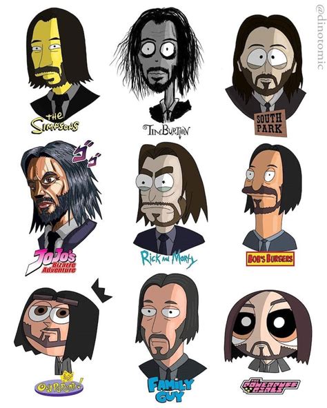 Artist Draws Famous Celebrities in Different Cartoon Styles