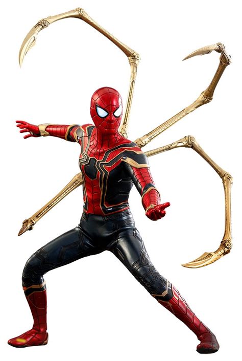 Buy Marvel Avengers Spider-Man Iron Suit 1/6 Scale Action Figure - 12in ...