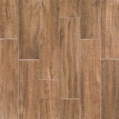 Tahoe Ocre Wood Plank Porcelain Tile - 6 x 24 - 100064096 | Floor and Decor