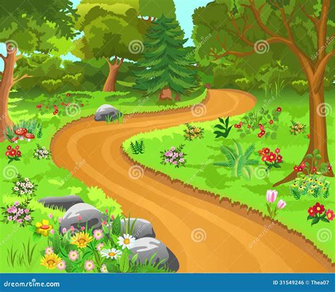 Path Forest Stock Illustrations – 12,297 Path Forest Stock ...