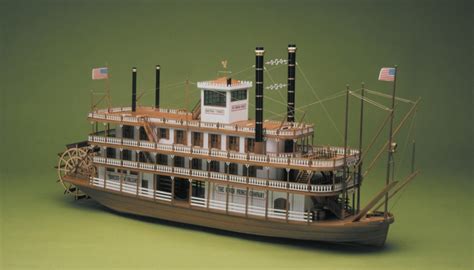 Mississippi Paddle Steamer River Boat 1:50 Large Scale Wooden Kit