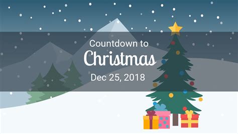 Christmas Countdown - Countdown to Dec 25, 2018