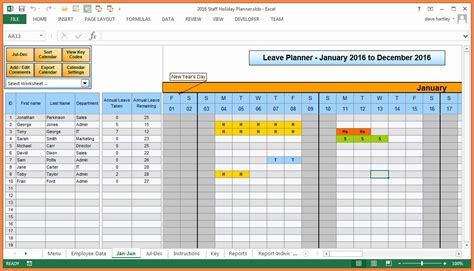 2024 Federal Leave Chart Excel - Nance Anne-Marie