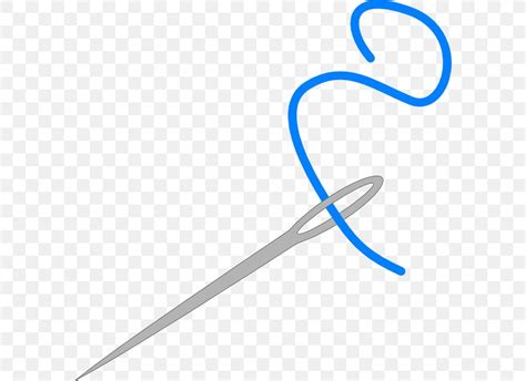 Thread Hand-Sewing Needles Clip Art, PNG, 588x596px, Thread, Blue ...