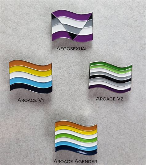 Aro Ace Spectrum Pride Flag Enamel Pins Soft Enamel Lapel - Etsy Australia