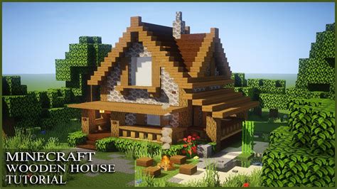 Minecraft: How to Build a Wooden House | Simple Survival House Tutorial ...