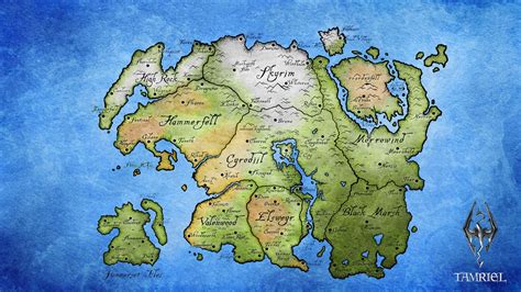 Tamriel, Map, The Elder Scrolls Wallpapers HD / Desktop and Mobile ...