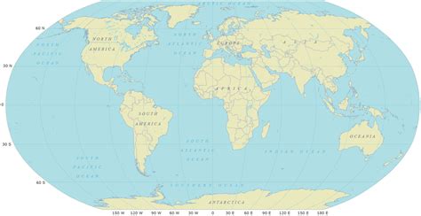 Detailed Longitude And Latitude Map Of The World - Freddy Bernardine