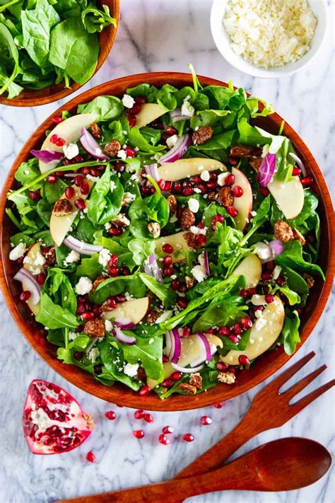 Spinach Pomegranate Salad - Simply Home Cooked