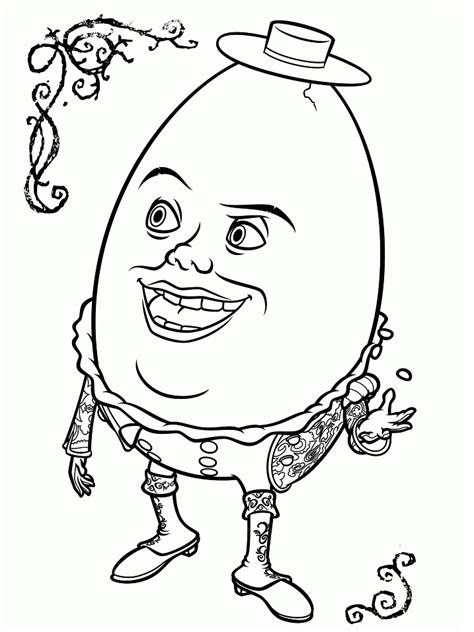 Humpty Dumpty Color Coloring Page - Free Printable Coloring Pages for Kids