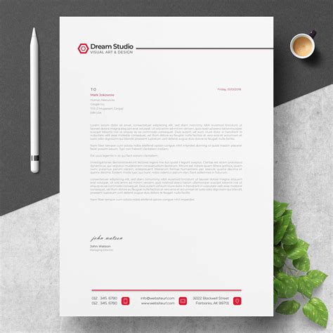 Briefkopfvorlage#briefkopfvorlage in 2020 | Letterhead template ...