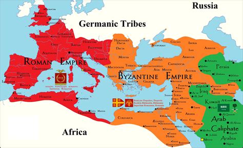 roman-and-byzantine-empires-on-map – Istanbul Tour Guide