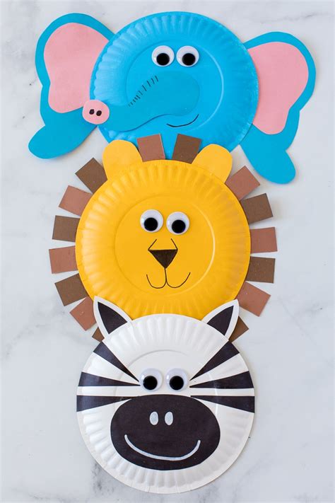 Paper Plate Jungle Animals - Made To Be A Momma