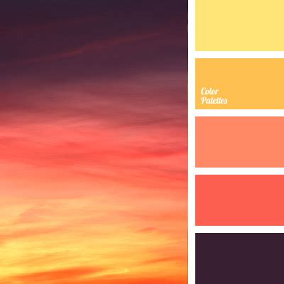 colors of sunset | Color Palette Ideas