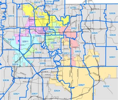 Zip Code Map Orlando – Map Of The Usa With State Names