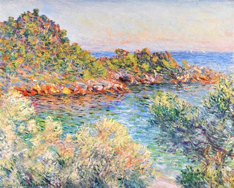 Oil Painting Replica Landscape near Montecarlo, 1883 by Claude Monet ...