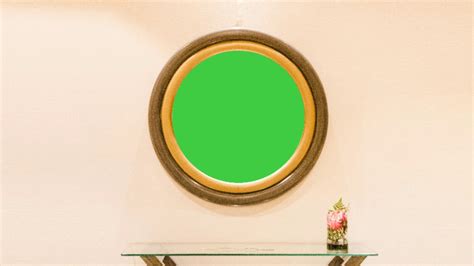 Wooden Frame Mirror Free Green Screen - YouTube